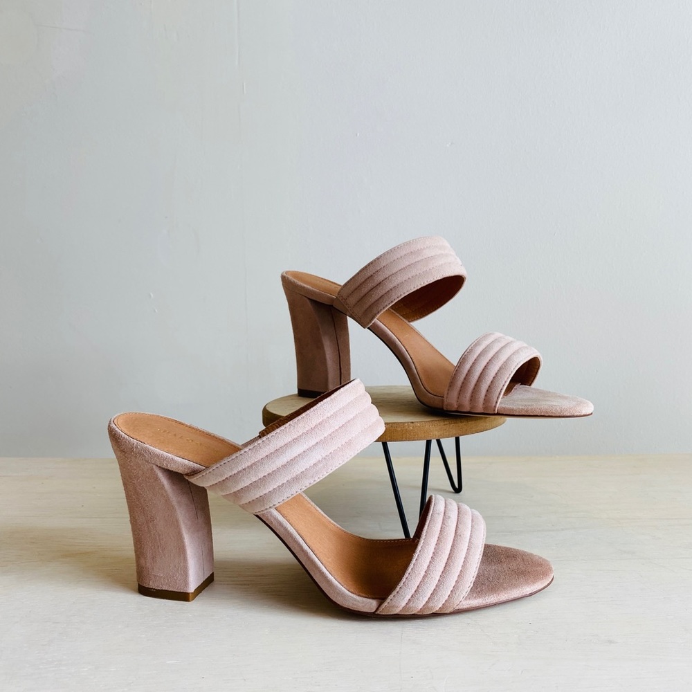 Halogen Quilted Block Heel